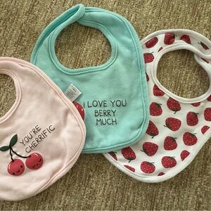 Cute Fruit-Themed Baby Bib (3)Set